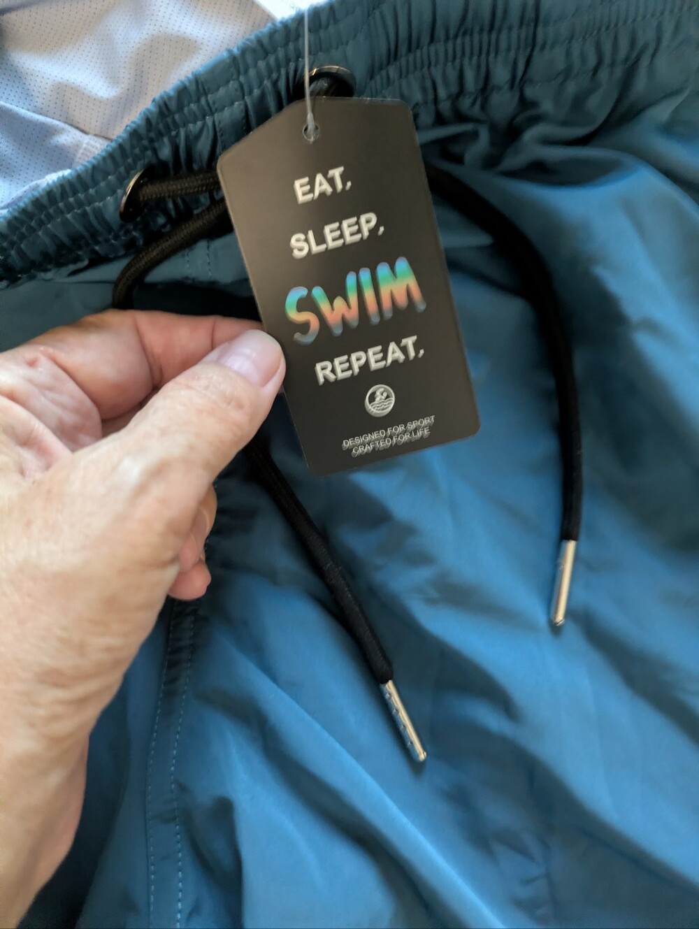 Men's Swim Trunks in Teal Blue